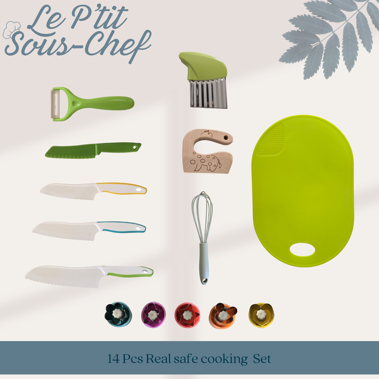 Le P’tit Sous-Chef 14-piece cooking set