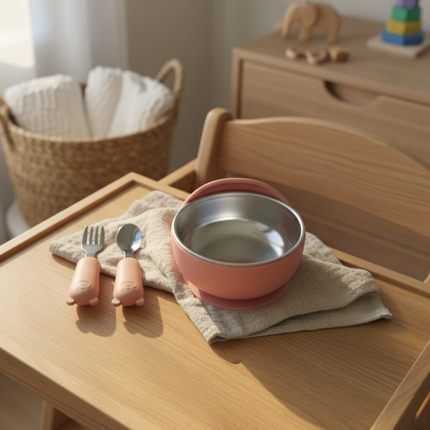 Stainless Steel Bowl with Silicone Sleeve Set🥣