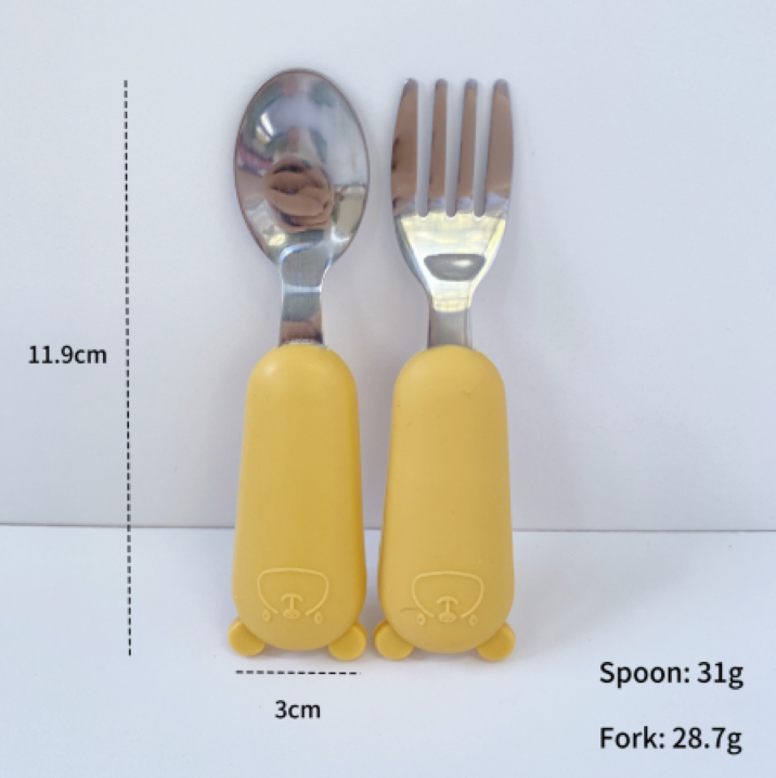 Stainless Steel Baby Bowl with Silicone Sleeve | Boélème Lebanon | Toddler Feeding Set (5 Colors)